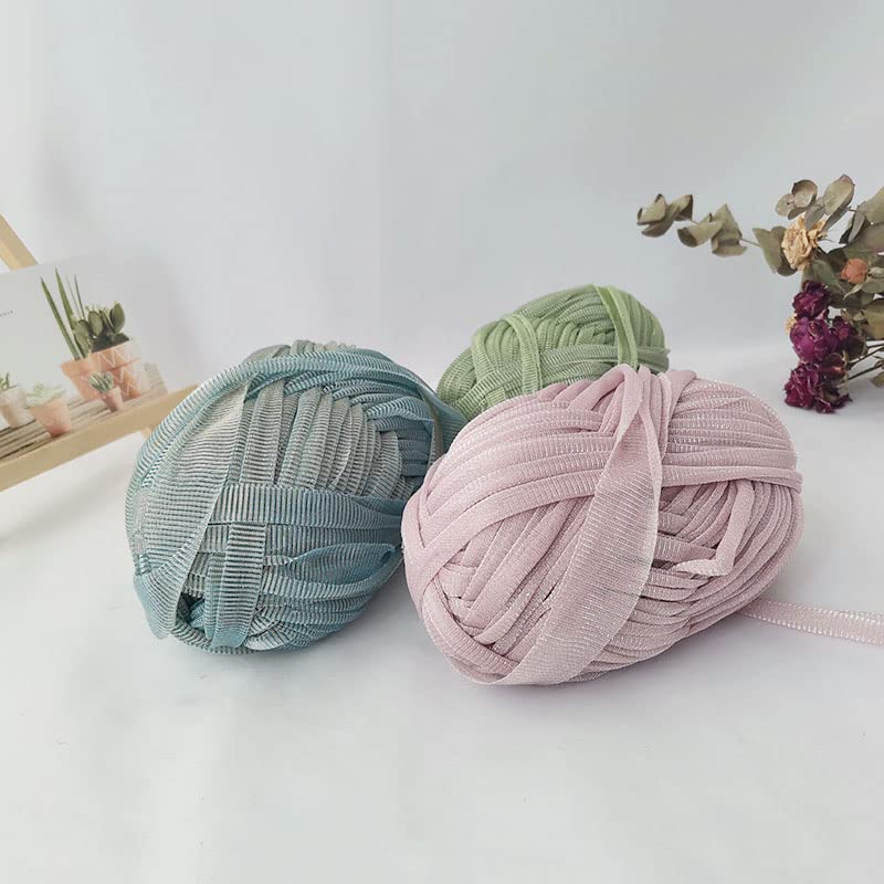 Amazon | 100g メタリックヤーン Tシャツ 中空メッシュ 光沢の